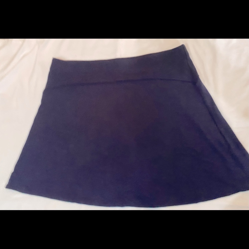 Loft Flippy Navy Blue A-Line Skirt